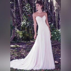 MAGGIE SOTTERO BRIDAL HEATHER-6MS775 BLUSH NWT SIZE 10